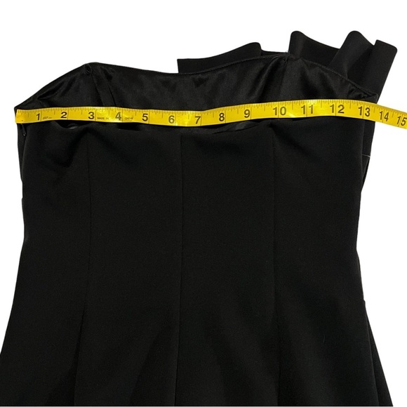 NWT Katie May Dignified Asymmetric Bustier Dress Black Small LBD Strapless mini - Picture 15 of 16